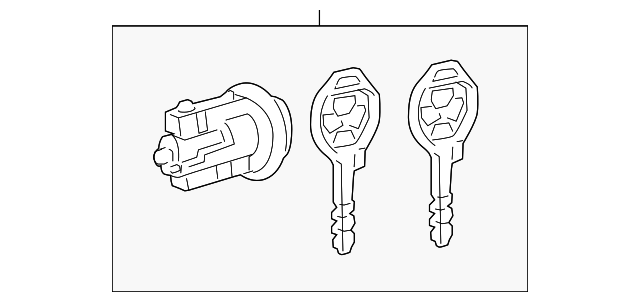 69057-0R050 CYL & KEYS