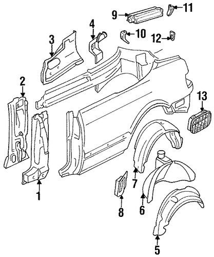 Cabriolet INNER COMPONENTS