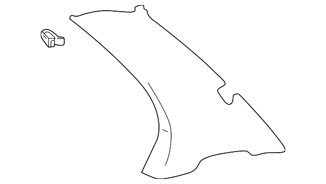 85850-39100-CI Деталь QTR PILLAR TRIM, LEFT