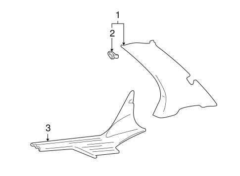XG350 INTERIOR TRIM - QUARTER PANELS