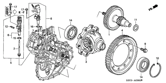 INSIGHT DIFFERENTIAL GEAR  - SPEEDOMETER GEAR