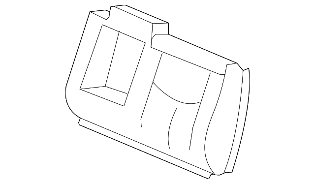19127602 Деталь SEAT BACK COVER, LEFT