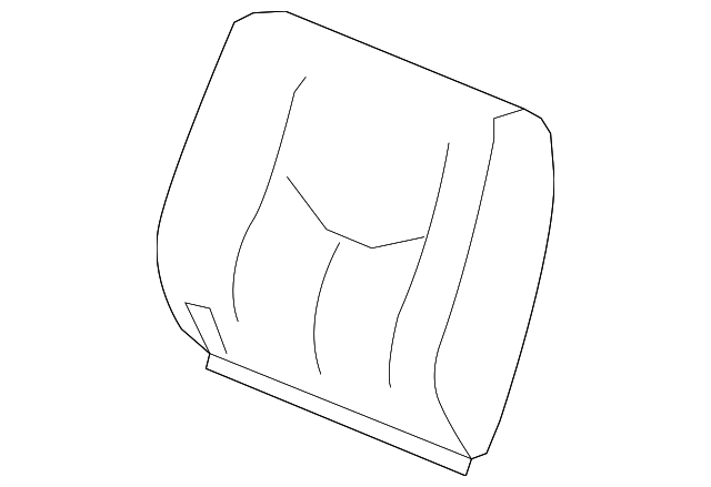 19127605 Деталь SEAT BACK COVER, RIGHT