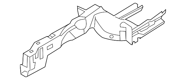64601-3F100 Деталь LOWER RAIL, LEFT