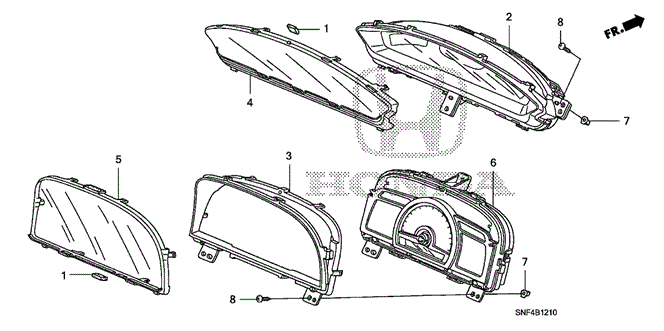 ELECTRICAL / EXHAUST / HEATER / FUEL/METER COMPONENTS (NS) for 2008 Honda CIVIC NGV #1
