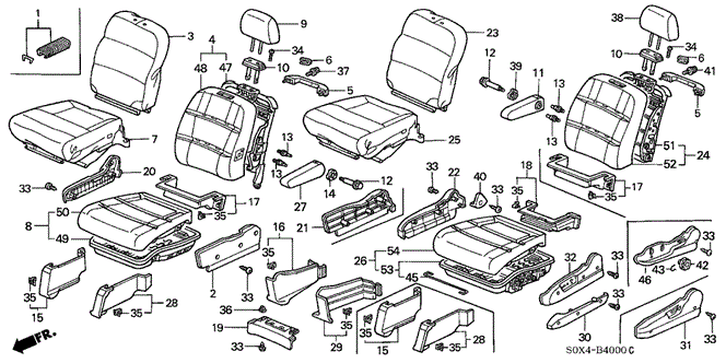 INTERIOR / BUMPER/FRONT SEAT for 2001 Honda ODYSSEY #1