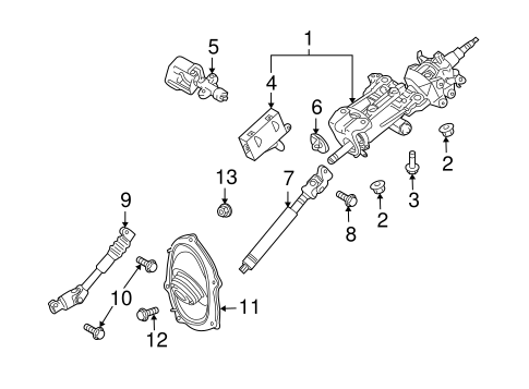 Land Cruiser STEERING COLUMN ASSEMBLY