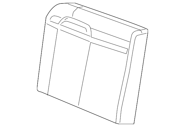 19127776 Деталь SEAT BACK PAD, RIGHT