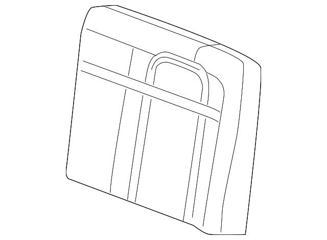 19127775 Деталь SEAT BACK PAD, LEFT