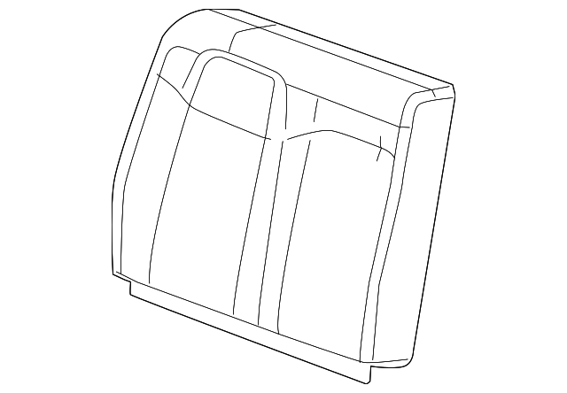 19328645 Деталь SEAT BACK COVER, RIGHT