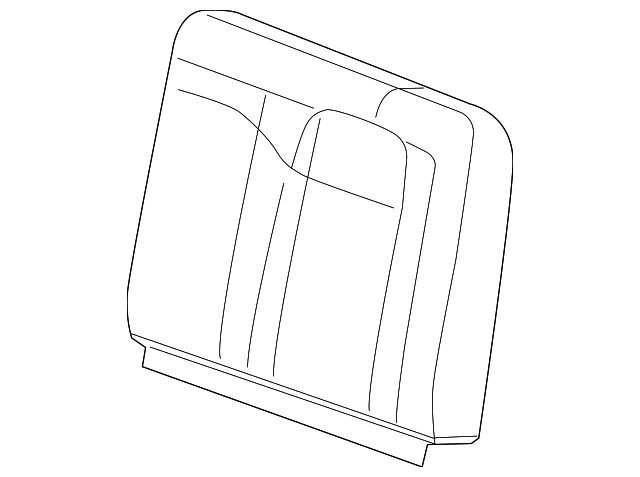 19328641 Деталь SEAT BACK COVER, LEFT