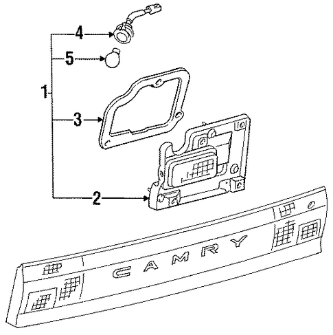 Camry BACKUP LAMPS