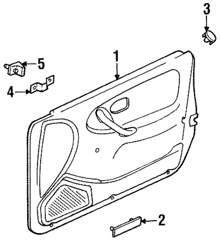 G20 INTERIOR TRIM - FRONT DOOR