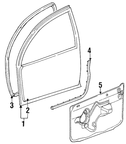 LHS DOOR & COMPONENTS