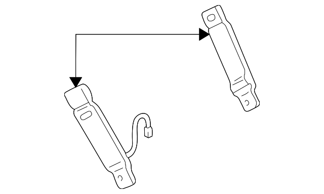 F57Z-7861202-D Деталь BUCKLE END, RIGHT