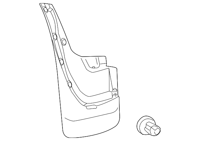 76625-60350 Деталь MUD GUARD, RIGHT
