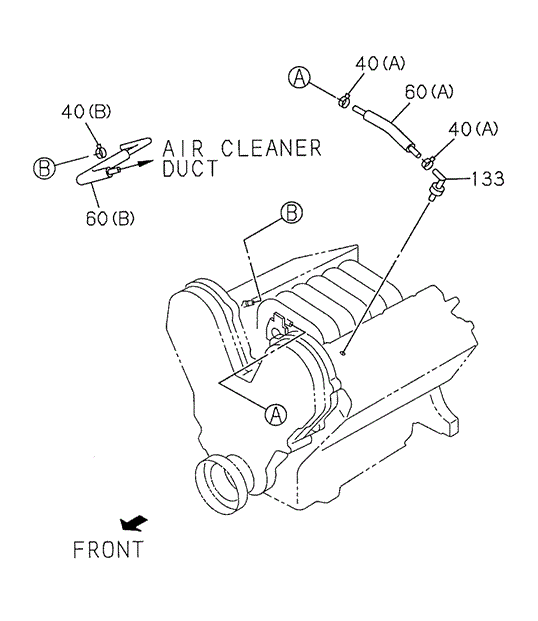 ELECTRICAL / EXHAUST / HEATER / FUEL/BREATHER TUBE for 1998 Acura SLX #1