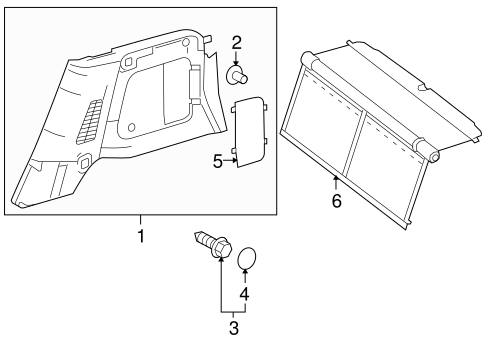 Fortwo INTERIOR TRIM - QUARTER PANELS