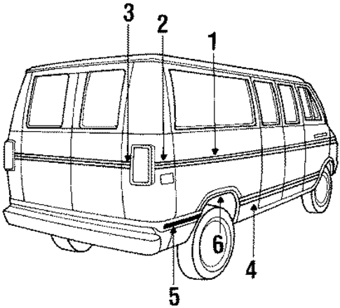 B150 EXTERIOR TRIM - SIDE PANEL