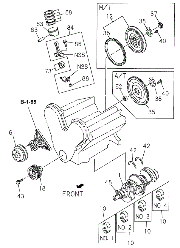 METAL SET, CRANKSHAFT (NO.1, NO.4) (YELLOW) - 2002 Honda PASSPORT (8971792980) METAL SET, CRANKSHAFT (NO.1, NO.4) (YELLOW) - 2002 Honda PASSPORT (8971792980)