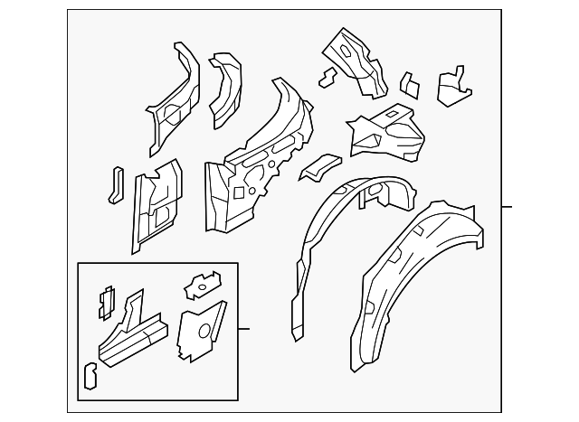 NGY1-74-9B0B Деталь INNER PANEL ASSY, LEFT