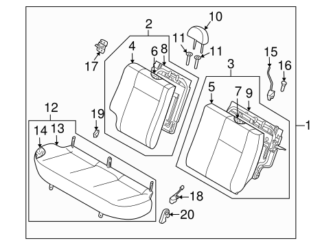 Aveo5 REAR SEAT