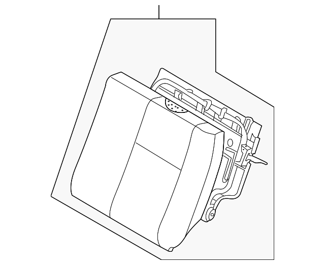 96890787 Деталь SEAT BACK ASSY, LEFT