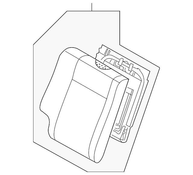 96890699 Деталь SEAT BACK ASSY, RIGHT
