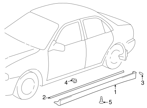 Corolla EXTERIOR TRIM - PILLARS