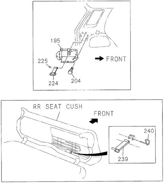 INTERIOR / BUMPER/TOOL BRACKET for 1996 Honda PASSPORT #1