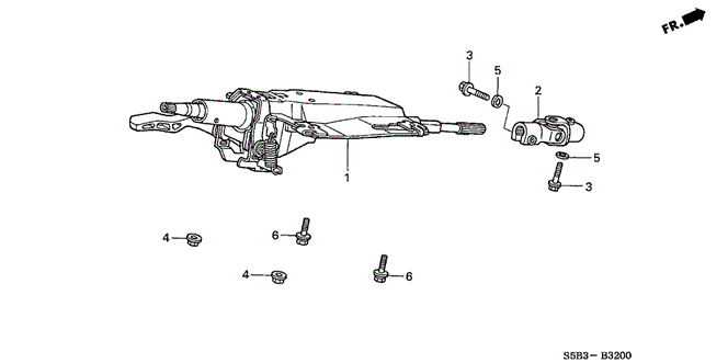 CHASSIS/STEERING COLUMN for 2005 Honda CIVIC HYBRID #1
