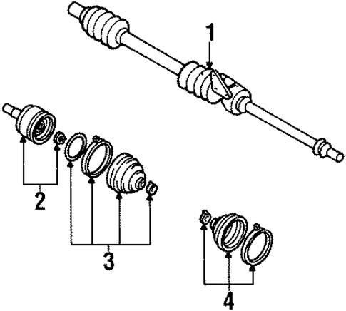 Escort DRIVE AXLES