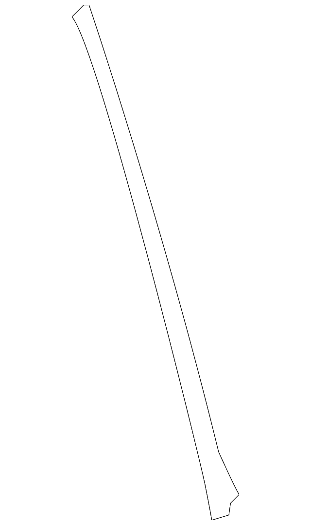 51-13-7-167-226 Деталь PILLAR MOLDING, RIGHT