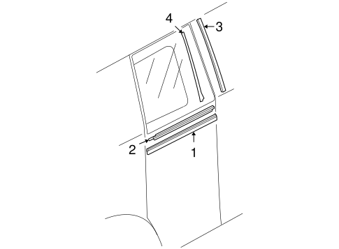 Cooper EXTERIOR TRIM - REAR DOOR