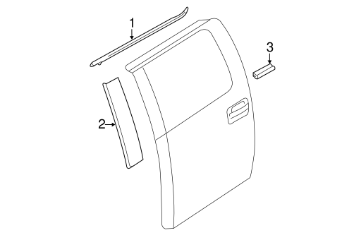 F-150 EXTERIOR TRIM - REAR DOOR 2