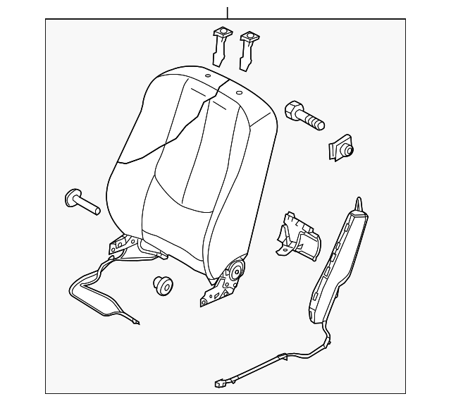 GS3L-88-180-02 Деталь SEAT BACK ASSY