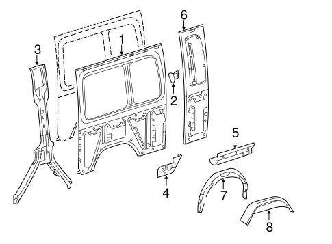 Sprinter 2500 INNER STRUCTURE & RAILS