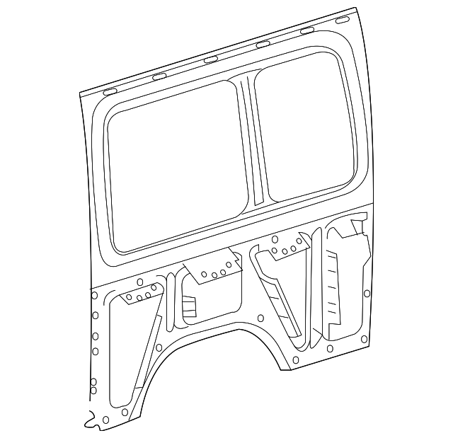 68008711AA Деталь INNER SIDE PANEL, LEFT