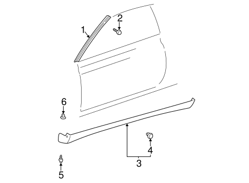 Solara EXTERIOR TRIM - PILLARS