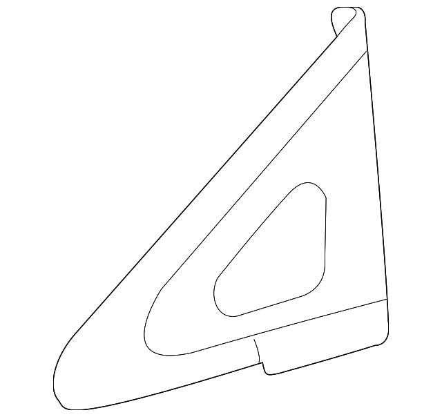 62110-0E010 Деталь FIXED GLASS, RIGHT