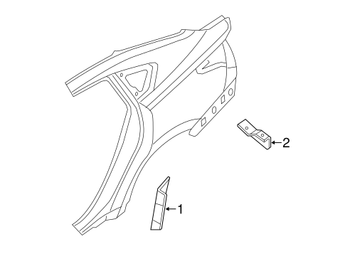 Sentra EXTERIOR TRIM - QUARTER PANEL