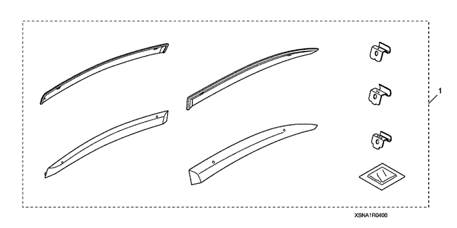 ACCESSORIES/DOOR VISORS for 2010 Honda CIVIC NGV #1