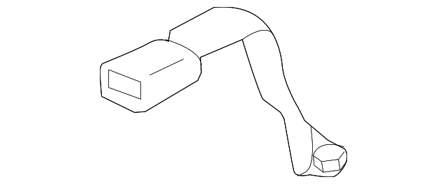 898431LA1B Деталь BUCKLE, LEFT