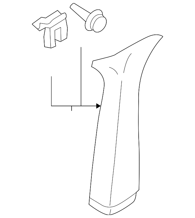 3B9-867-242-B-2PK Деталь UPPER QTR TRIM, RIGHT