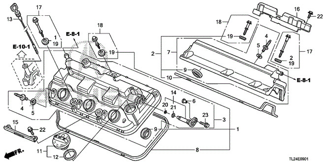 TSX SEDAN CYLINDER HEAD COVER (V6)