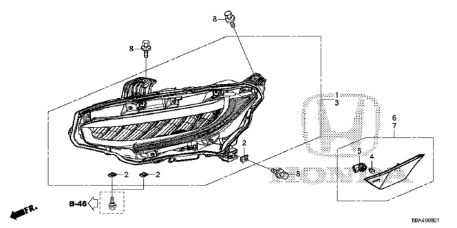 CIVIC SEDAN HEADLIGHT (LED)