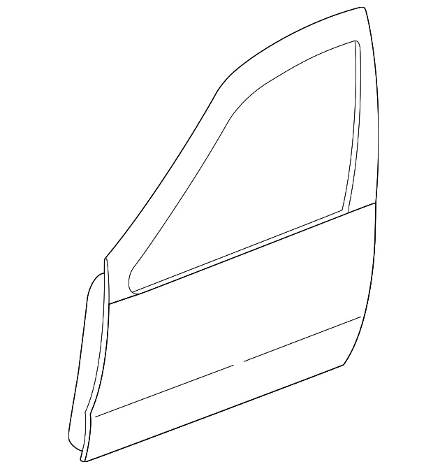 H0101-0W0CM Деталь DOOR SHELL, LEFT