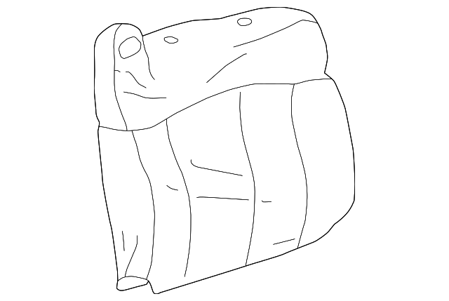 19127419 Деталь SEAT BACK COVER, RIGHT