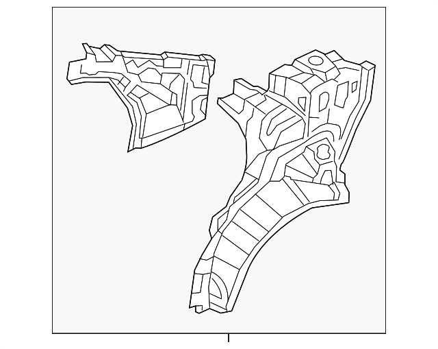71601-1R401 Деталь INNER QTR PANEL, LEFT