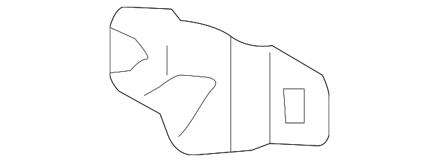 58377-21020 REAR BODY PANEL LOWER BRACKET, RIGHT